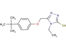 5-[(4-tert-butylphenoxy)methyl]-4-ethyl-4H-1,2,4-triazole-3-thiol