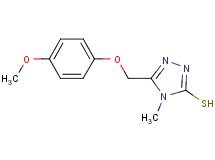 5-[(4-methoxyphenoxy)methyl]-4-methyl-4H-1,2,4-triazole-3-thiol