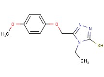 4-ethyl-5-[(4-methoxyphenoxy)methyl]-4H-1,2,4-triazole-3-thiol