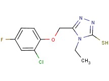 5-[(2-chloro-4-fluorophenoxy)methyl]-4-ethyl-4H-1,2,4-triazole-3-thiol