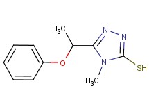 4-methyl-5-(1-phenoxyethyl)-4H-1,2,4-triazole-3-thiol
