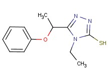 4-ethyl-5-(1-phenoxyethyl)-4H-1,2,4-triazole-3-thiol