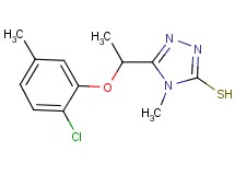 5-[1-(2-chloro-5-methylphenoxy)ethyl]-4-methyl-4H-1,2,4-triazole-3-thiol
