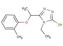 4-ethyl-5-[1-(2-methylphenoxy)ethyl]-4H-1,2,4-triazole-3-thiol
