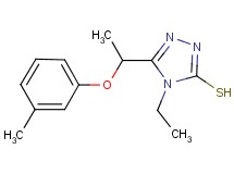 4-ethyl-5-[1-(3-methylphenoxy)ethyl]-4H-1,2,4-triazole-3-thiol