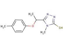 4-methyl-5-[1-(4-methylphenoxy)ethyl]-4H-1,2,4-triazole-3-thiol
