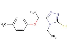 4-ethyl-5-[1-(4-methylphenoxy)ethyl]-4H-1,2,4-triazole-3-thiol