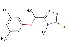 5-[1-(3,5-dimethylphenoxy)ethyl]-4-methyl-4H-1,2,4-triazole-3-thiol