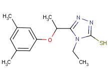 5-[1-(3,5-dimethylphenoxy)ethyl]-4-ethyl-4H-1,2,4-triazole-3-thiol