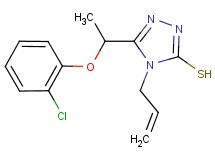 4-allyl-5-[1-(2-chlorophenoxy)ethyl]-4H-1,2,4-triazole-3-thiol