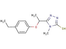 5-[1-(4-ethylphenoxy)ethyl]-4-methyl-4H-1,2,4-triazole-3-thiol