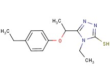 4-ethyl-5-[1-(4-ethylphenoxy)ethyl]-4H-1,2,4-triazole-3-thiol