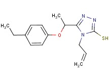 4-allyl-5-[1-(4-ethylphenoxy)ethyl]-4H-1,2,4-triazole-3-thiol