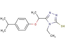 4-ethyl-5-[1-(4-isopropylphenoxy)ethyl]-4H-1,2,4-triazole-3-thiol