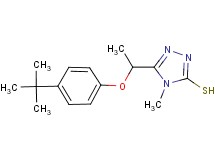 5-[1-(4-tert-butylphenoxy)ethyl]-4-methyl-4H-1,2,4-triazole-3-thiol