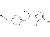 5-[1-(4-methoxyphenoxy)ethyl]-4-methyl-4H-1,2,4-triazole-3-thiol