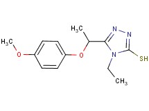 4-ethyl-5-[1-(4-methoxyphenoxy)ethyl]-4H-1,2,4-triazole-3-thiol