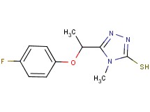 5-[1-(4-fluorophenoxy)ethyl]-4-methyl-4H-1,2,4-triazole-3-thiol