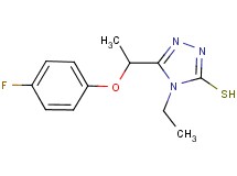 4-ethyl-5-[1-(4-fluorophenoxy)ethyl]-4H-1,2,4-triazole-3-thiol