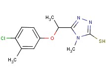 5-[1-(4-chloro-3-methylphenoxy)ethyl]-4-methyl-4H-1,2,4-triazole-3-thiol
