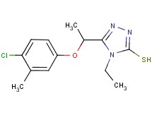 5-[1-(4-chloro-3-methylphenoxy)ethyl]-4-ethyl-4H-1,2,4-triazole-3-thiol