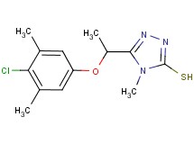 5-[1-(4-chloro-3,5-dimethylphenoxy)ethyl]-4-methyl-4H-1,2,4-triazole-3-thiol