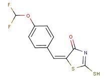 (5E)-5-[4-(difluoromethoxy)benzylidene]-2-mercapto-1,3-thiazol-4(5H)-one