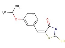 (5E)-5-(3-isopropoxybenzylidene)-2-mercapto-1,3-thiazol-4(5H)-one
