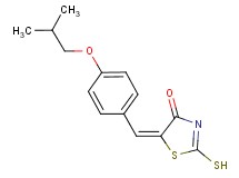 (5E)-5-(4-isobutoxybenzylidene)-2-mercapto-1,3-thiazol-4(5H)-one