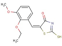 (5E)-5-(2-ethoxy-3-methoxybenzylidene)-2-mercapto-1,3-thiazol-4(5H)-one