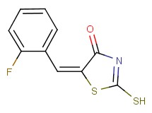 (5E)-5-(2-fluorobenzylidene)-2-mercapto-1,3-thiazol-4(5H)-one