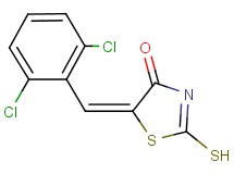 (5E)-5-(2,6-dichlorobenzylidene)-2-mercapto-1,3-thiazol-4(5H)-one