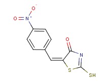 (5E)-2-mercapto-5-(4-nitrobenzylidene)-1,3-thiazol-4(5H)-one