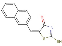 (5E)-2-mercapto-5-(2-naphthylmethylene)-1,3-thiazol-4(5H)-one