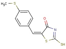 (5E)-2-mercapto-5-[4-(methylthio)benzylidene]-1,3-thiazol-4(5H)-one