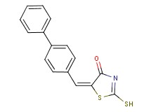 (5E)-5-(biphenyl-4-ylmethylene)-2-mercapto-1,3-thiazol-4(5H)-one