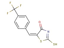 (5E)-2-mercapto-5-[4-(trifluoromethyl)benzylidene]-1,3-thiazol-4(5H)-one