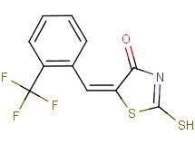 (5E)-2-mercapto-5-[2-(trifluoromethyl)benzylidene]-1,3-thiazol-4(5H)-one