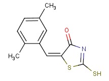 (5E)-5-(2,5-dimethylbenzylidene)-2-mercapto-1,3-thiazol-4(5H)-one