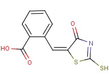 2-[(E)-(2-mercapto-4-oxo-1,3-thiazol-5(4H)-ylidene)methyl]benzoic acid