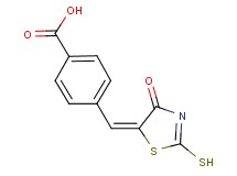 4-[(E)-(2-mercapto-4-oxo-1,3-thiazol-5(4H)-ylidene)methyl]benzoic acid