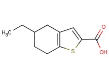 5-ethyl-4,5,6,7-tetrahydro-1-benzothiophene-2-carboxylic acid 5-ethyl-4,5,6,7-tetrahydro-1-benzothiophene-2-carboxylic acid