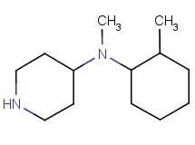N-methyl-N-(2-methylcyclohexyl)piperidin-4-amine N-methyl-N-(2-methylcyclohexyl)piperidin-4-amine