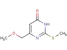 6-(methoxymethyl)-2-(methylthio)pyrimidin-4(3H)-one 6-(methoxymethyl)-2-(methylthio)pyrimidin-4(3H)-one