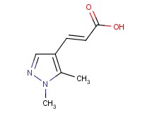 (2E)-3-(1,5-dimethyl-1H-pyrazol-4-yl)acrylic acid