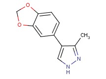 4-(1,3-benzodioxol-5-yl)-3-methyl-1H-pyrazole 4-(1,3-benzodioxol-5-yl)-3-methyl-1H-pyrazole