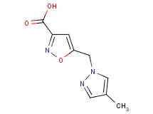 5-[(4-methyl-1H-pyrazol-1-yl)methyl]isoxazole-3-carboxylic acid