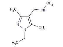 1-(1-ethyl-3,5-dimethyl-1H-pyrazol-4-yl)-N-methylmethanamine 1-(1-ethyl-3,5-dimethyl-1H-pyrazol-4-yl)-N-methylmethanamine
