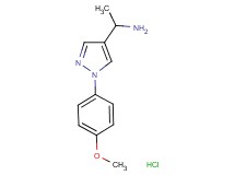 {1-[1-(4-methoxyphenyl)-1H-pyrazol-4-yl]ethyl}amine hydrochloride