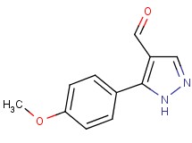 5-(4-methoxyphenyl)-1H-pyrazole-4-carbaldehyde 5-(4-methoxyphenyl)-1H-pyrazole-4-carbaldehyde